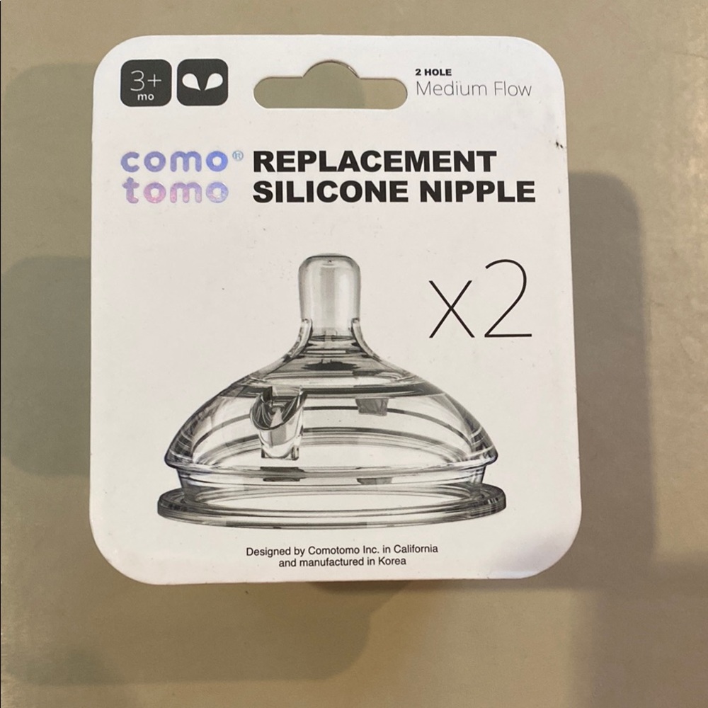 Comotomo Replacement Silicone Nipple Medium Flow